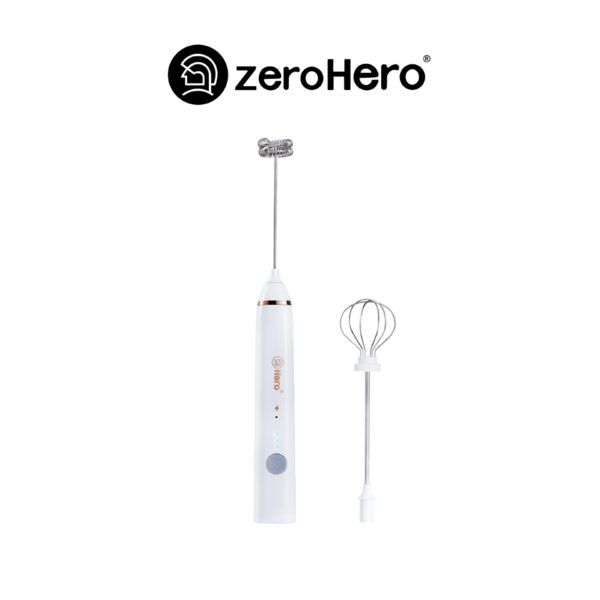 zeroHero – Handheld E-Milk Frother White