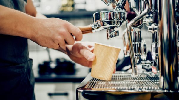 A,Small,Coffee,Business.,Makes,Espresso,,Americano,With,A,Takeaway.