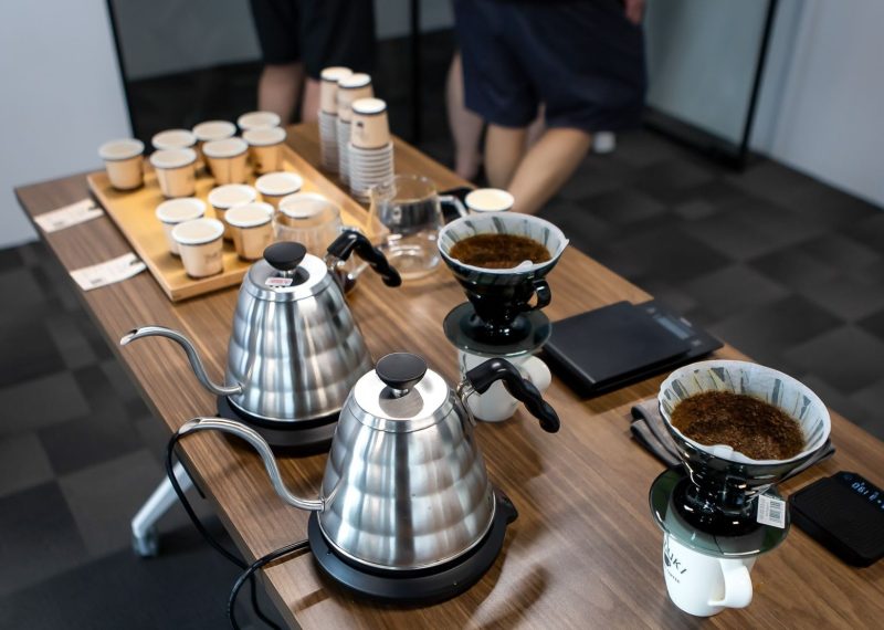 coffee pourover set up